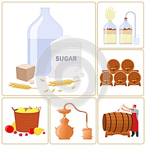 Moonshine and whiskey.