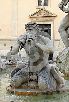 Moor fountain in Navona Square