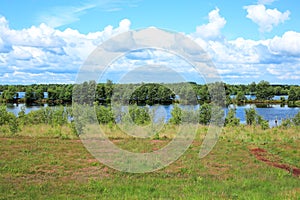 Moor landscape in Emsland, Lower Saxony, Germany