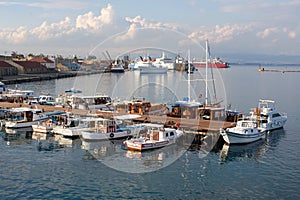 Moorage in the port of Famagusta