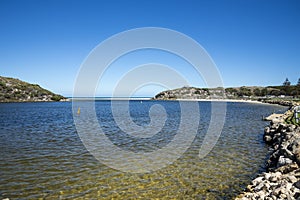 Moore river lagoon in Western Australia