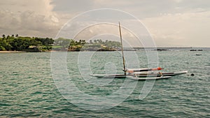 Moored Boat at Mauna Kea Beach