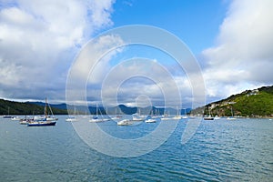 Moored boats