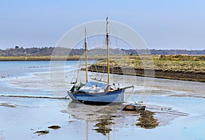 Moored Yacht on the Solent photo