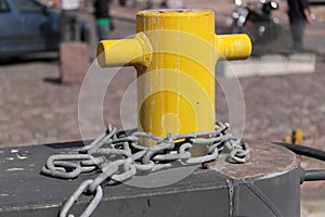 Mooring bollard. photo