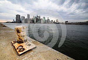 Mooring Cleat in Brooklyn pier [Horizontal]