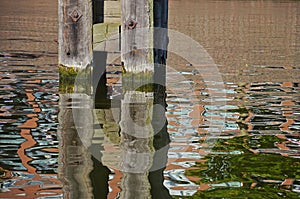 Mooring and its reflection
