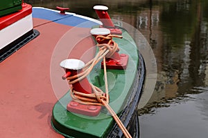 Mooring Points on a canal barge