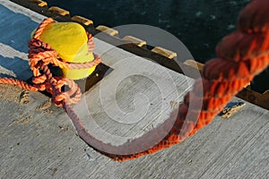 Mooring rope photo