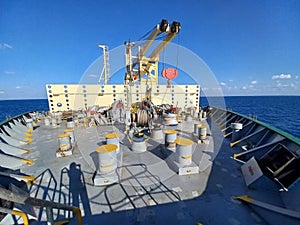 Mooring station of container ship
