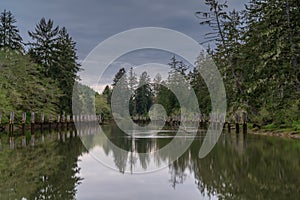 Old Dock On Chehalis River photo