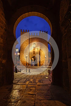 Moorish arch in Toledo Spain