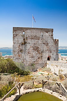 Moorish Castle's Tower of Homage in Gibraltar