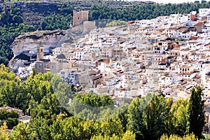 Moorish fortress in Spanish Alcala del Jucar photo