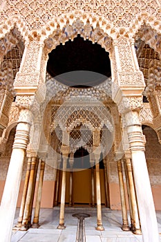 The Moorish Palace of Alhambra in Granada, Spain