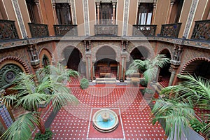 Moorish patio, Lisbon, Portugal photo