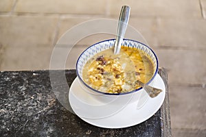 The Moorish soup from Almeria relate, delicious and very aromatic, contain spices such as