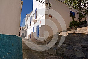 Moorish street in a small people in the Alpujarra, Granada