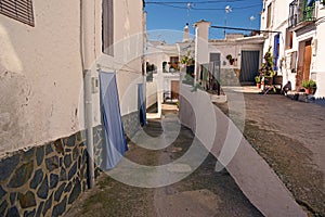 Moorish street in a small people in the Alpujarra, Granada