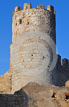 The Moorish-Templar Castle tenth-thirteenth century of Alcala de Xivert, Valencia region eastern Spain