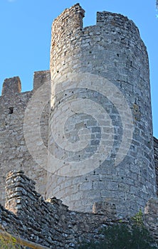 The Moorish-Templar Castle tenth-thirteenth century of Alcala de Xivert, Valencia region eastern Spain