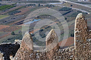 The Moorish-Templar Castle tenth-thirteenth century of Alcala de Xivert, Valencia region eastern Spain