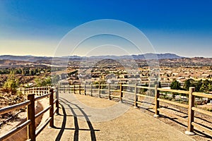 Moorpark California aerial view neighborhoods