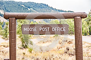 Moose Post Office Sign