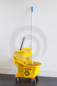 Mop bucket and wringer photo