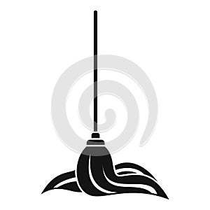 Mop icon, simple style