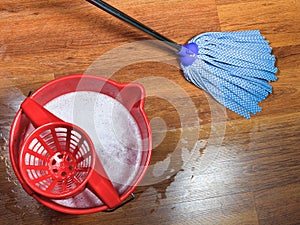 Mopping of wooden floors