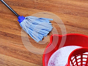 Mopping of wooden floors