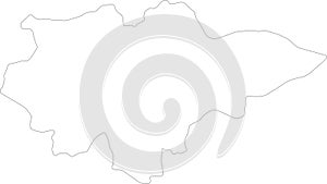 Mopti Mali outline map photo
