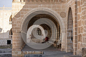 Mor Purple Hobil Mor Abrohom Monastery. Depending on the Midyat district of Mardin in T