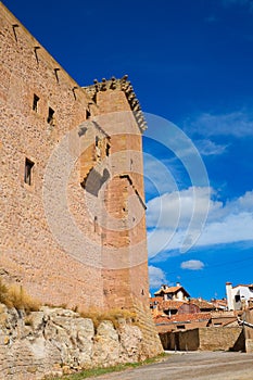 Mora de Rubielos Teruel Muslim Castle in Aragon Spain