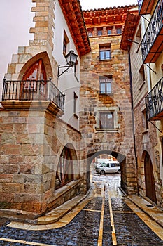 Mora de Rubielos village in Teruel Spain