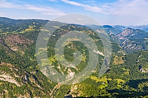 Moraca River canyon - aerial