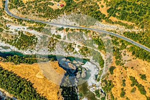 Moraca River canyon - aerial