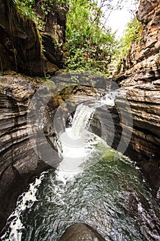 Morada do Sol waterfall in chapada do veadeiros