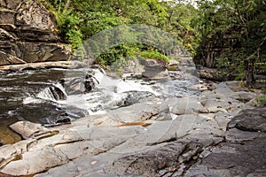 Morada do Sol waterfall in chapada do veadeiros