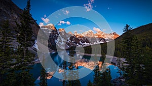 Moraine Lake in Banff, Alberta, Canada