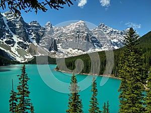 Moraine lake in Banff National Park