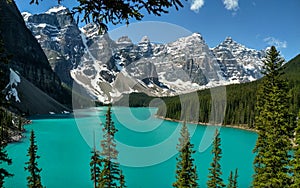 Moraine lake in Banff National Park