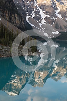 Moraine lake in Banff National Park, Alberta, Canada