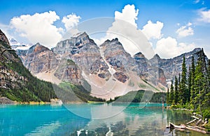 Moraine Lake in Banff National Park, Alberta, Canada