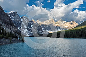 Moraine lake in Banff National Park of Canada