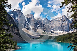 Moraine Lake in Banff National Park, Canadian Rockies, Alberta, Canada