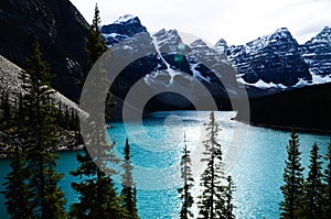 Moraine Lake in Canadian Rockies