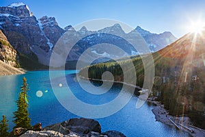 Moraine Lake, Lake Louise, Banff National Park, Alberta, Canada