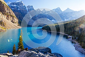 Moraine Lake, Lake Louise, Banff National Park, Alberta, Canada